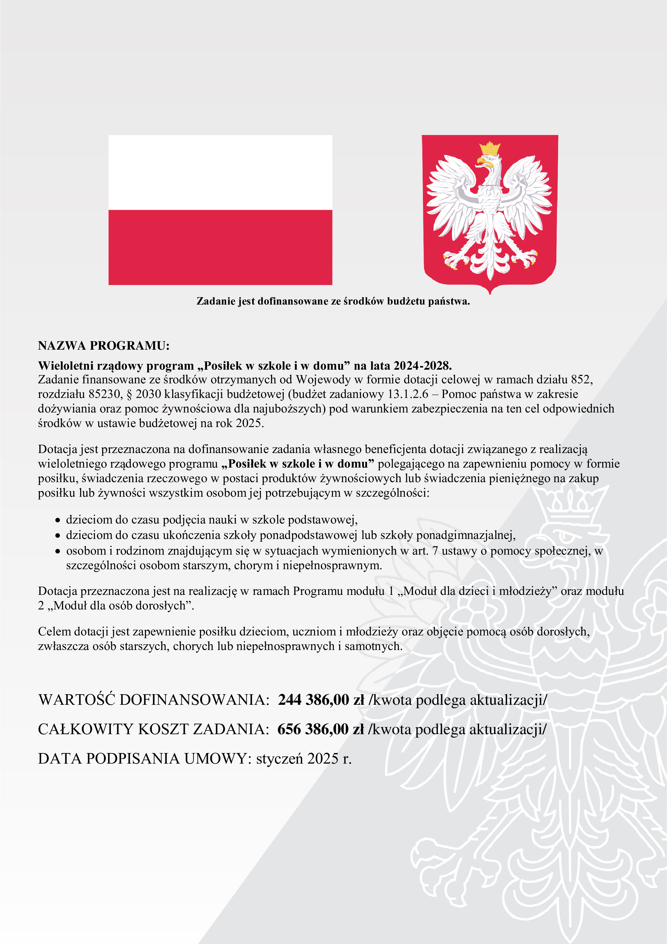 plakat__Program „Posiłek w szkole i w domu”
