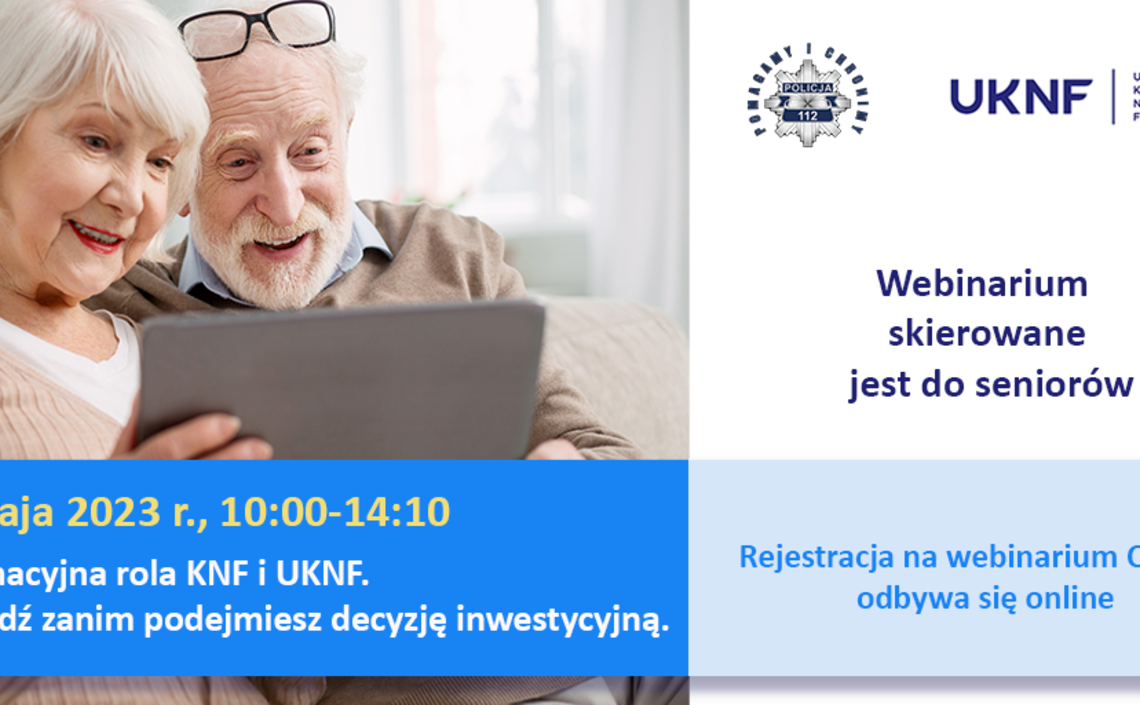Webinaria (seminaria online) dla seniorów